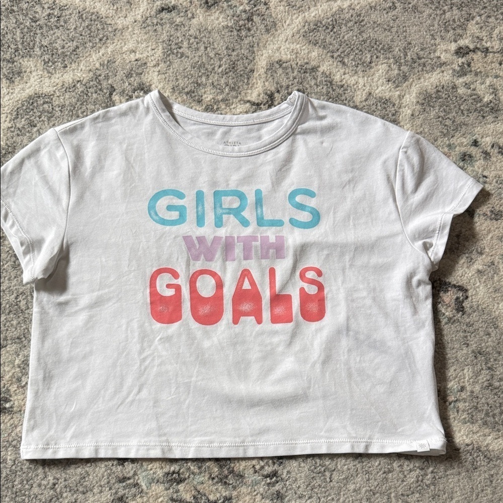 Athleta Girls With Goals Tee New With Tags Size Small 7